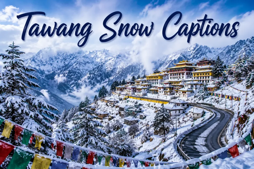 Tawang snow captions 1 Tawang snow captions