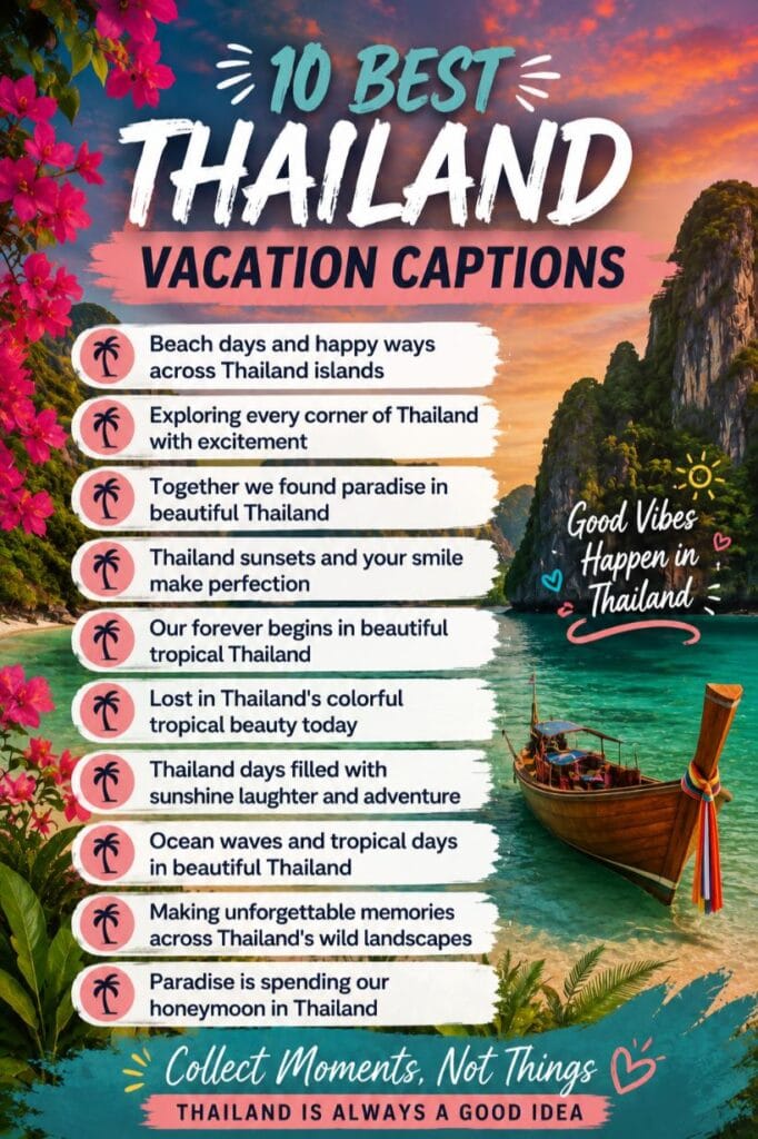 Thailand vacation ig captions Thailand vacation ig captions