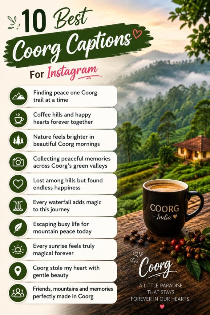 Top coorg captions for instagram
