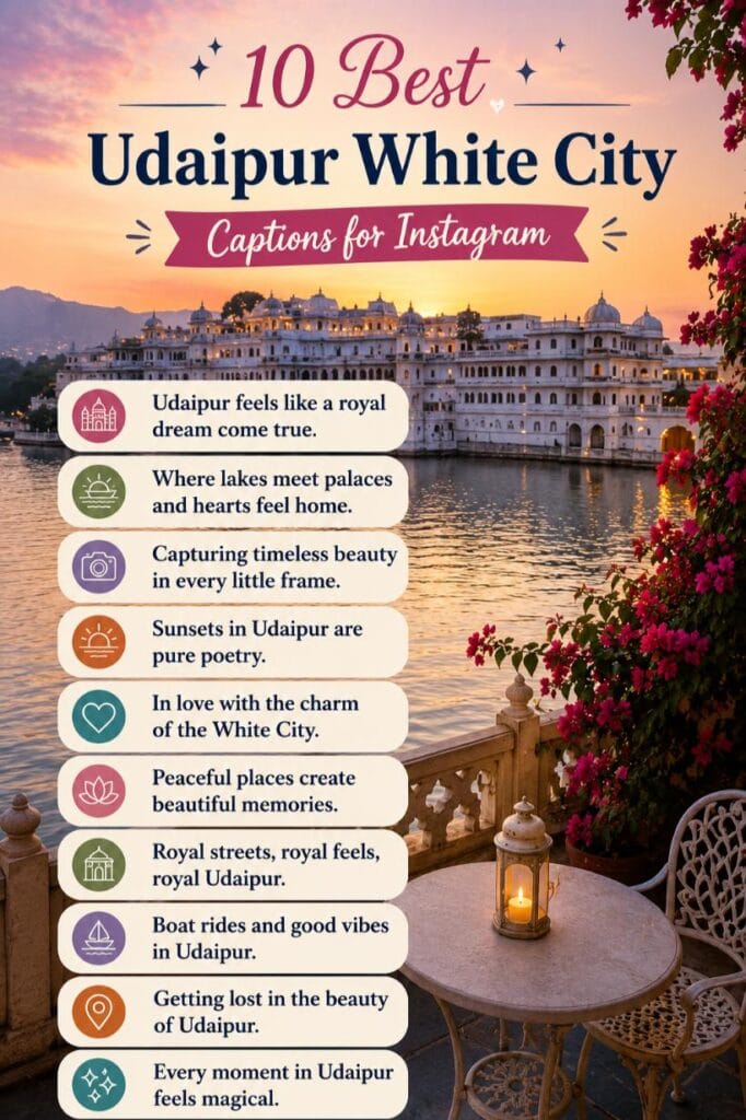 Top udaipur white city captions Top udaipur white city captions