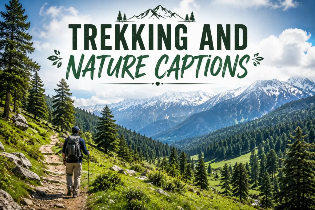 Trekking and nature captions Trekking and nature captions