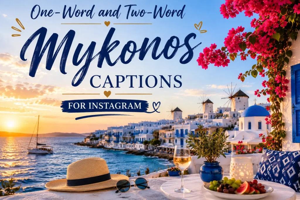 Two word mykonos captions for instagram 1 Two word mykonos captions for instagram
