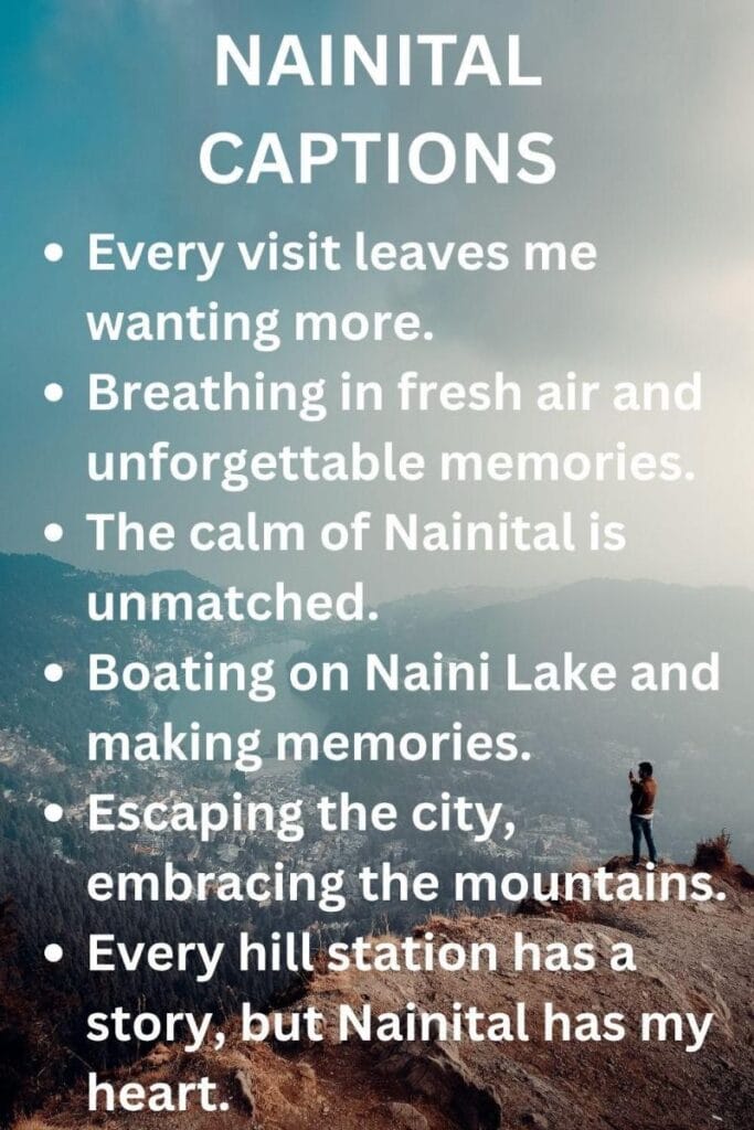 Unique nainital captions