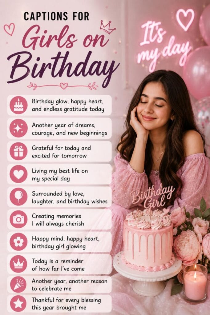 Best instagram birthday captions for girls Best instagram birthday captions for girls