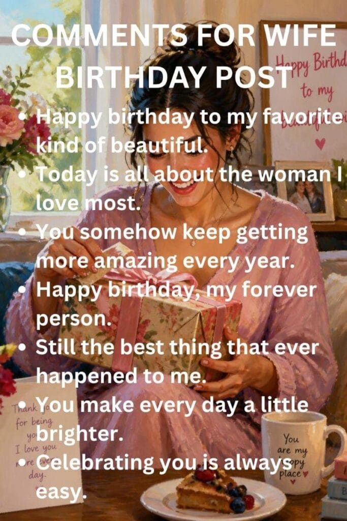 Birthday comments for wife Birthday comments for wife