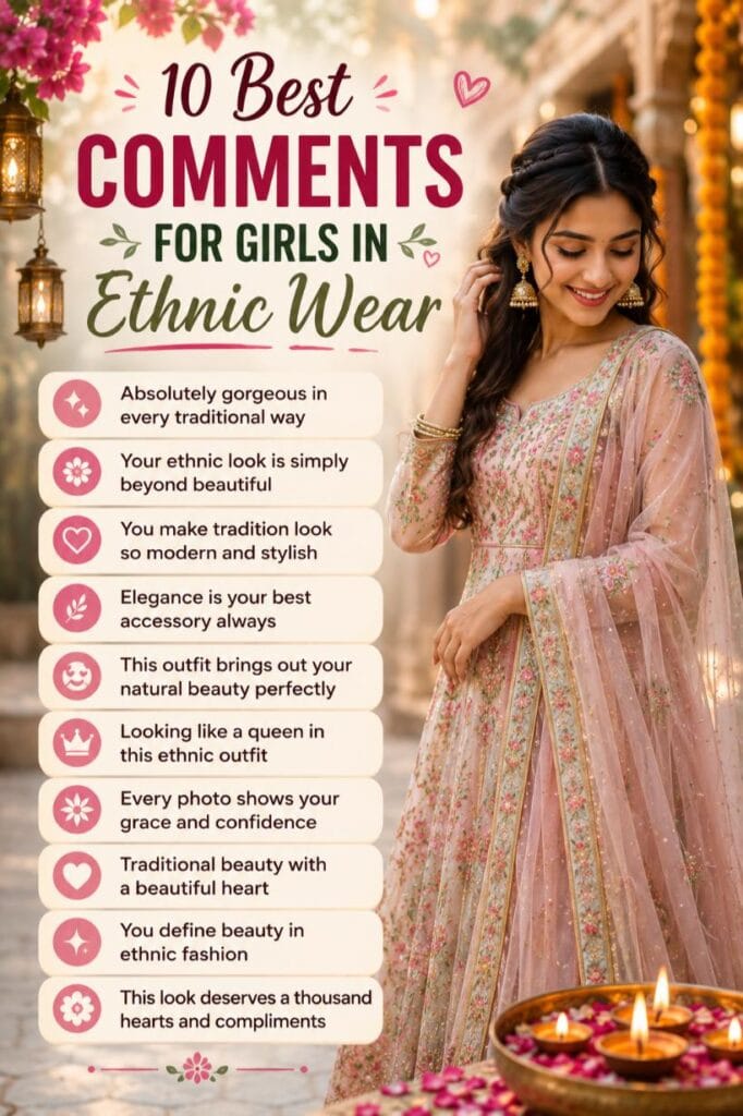 Comments for girls in ethnic dress