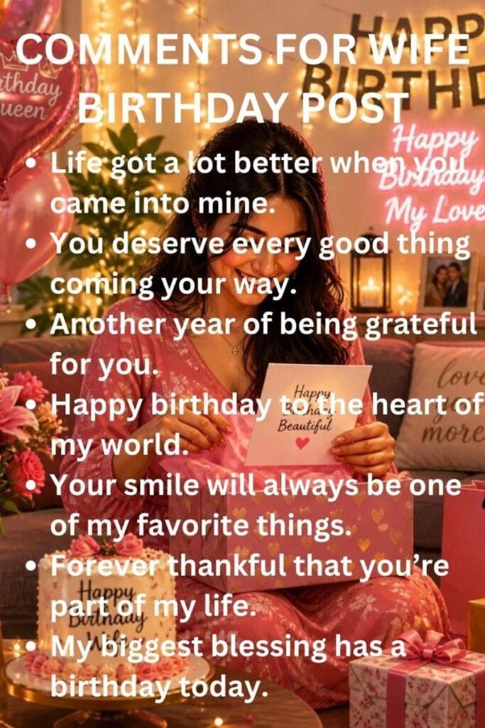 Comments for wife birthday post Comments for wife birthday post