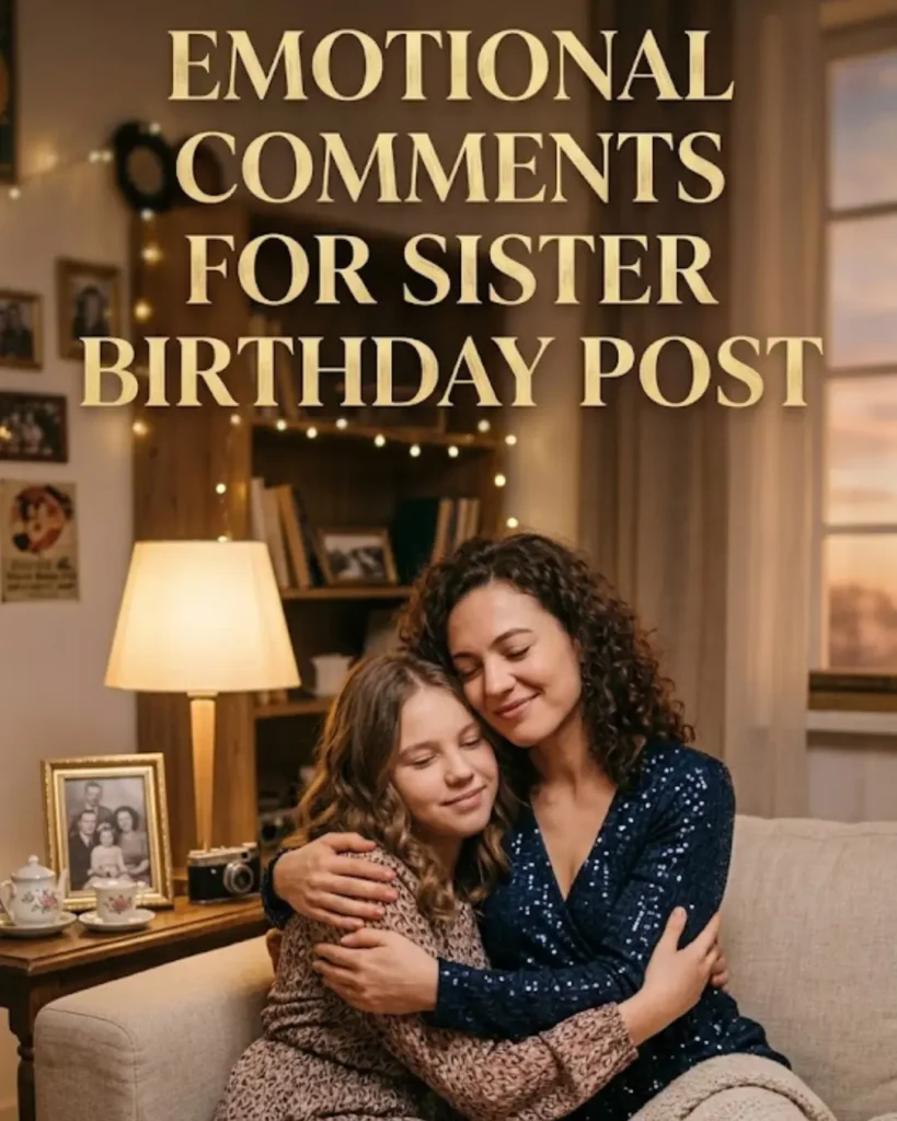 Emotional comments for sister birthday post Emotional comments for sister birthday post