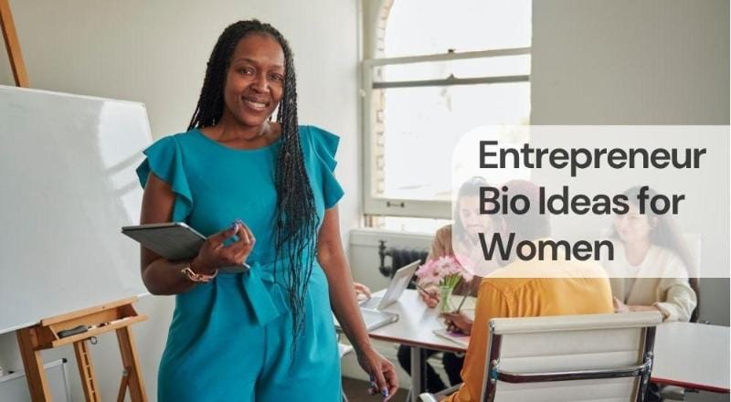 Entrepreneur bio ideas for women