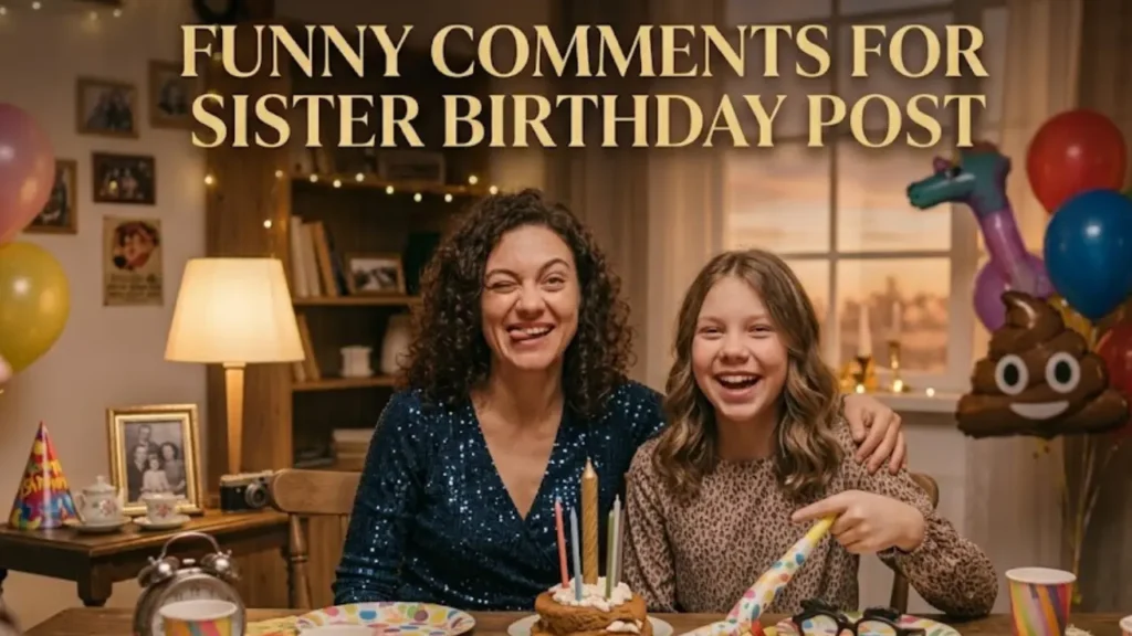Funny comments for sister birthday post Funny comments for sister birthday post