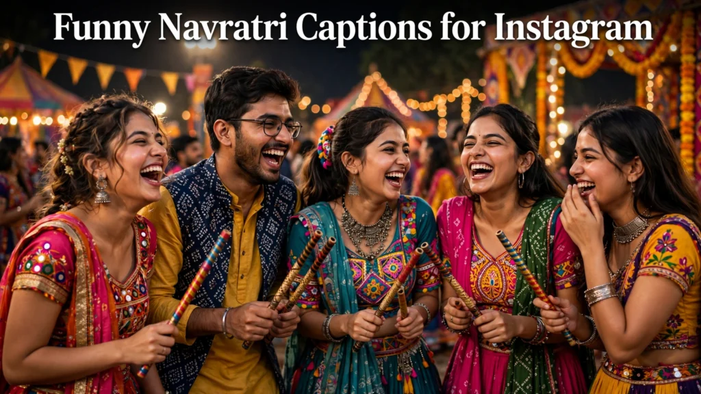 Funny navratri captions for instagram Funny navratri captions for instagram