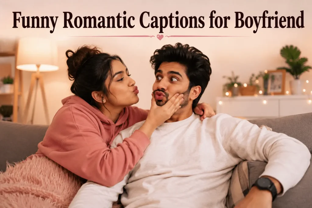 Funny romantic captions for boyfriend Funny romantic captions for boyfriend