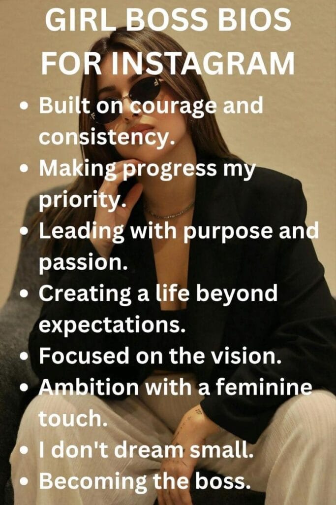 Girl boss bios for instagram