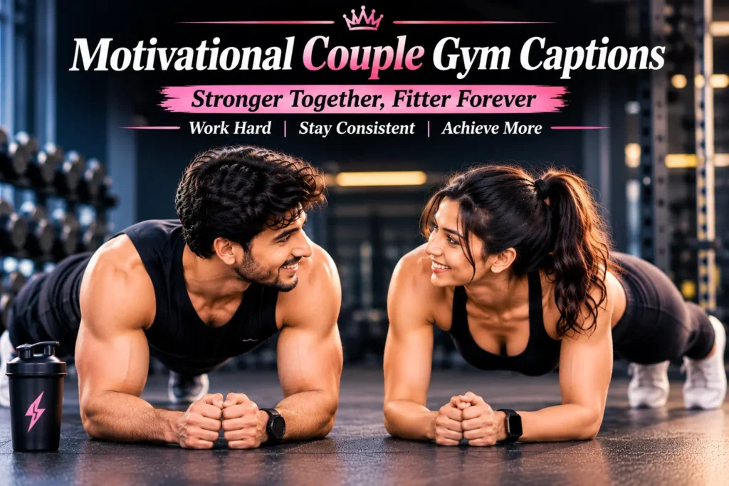 Motivational couple gym captions for instagram Motivational couple gym captions for instagram