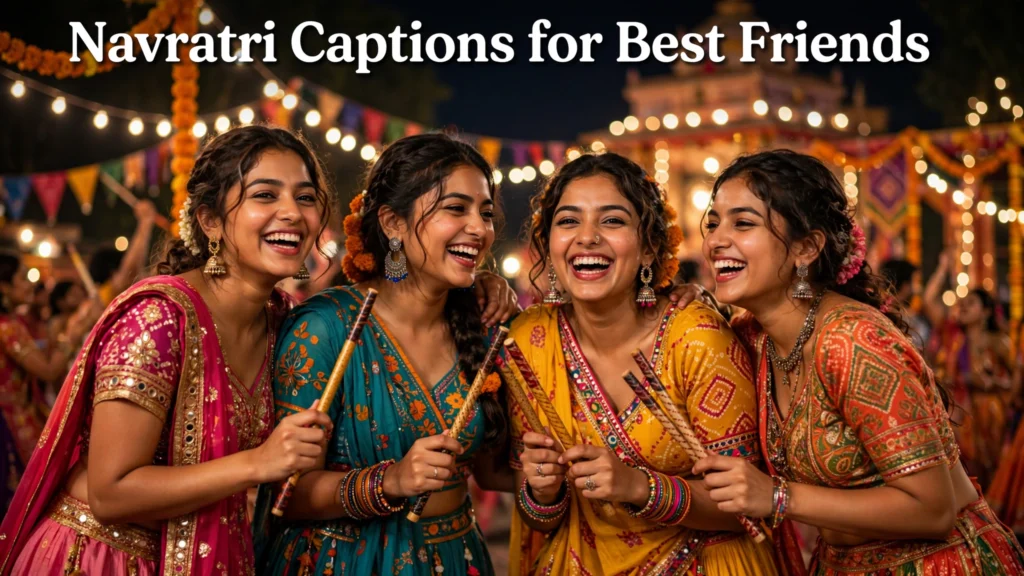 Navratri captions for best friends Navratri captions for best friends