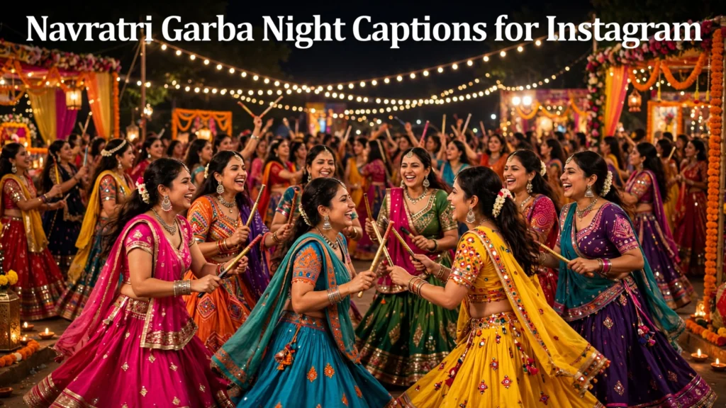 Navratri garba night captions for instagram Navratri garba night captions for instagram