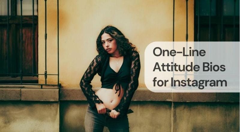 One line attitude bios for instagram One line attitude bios for instagram
