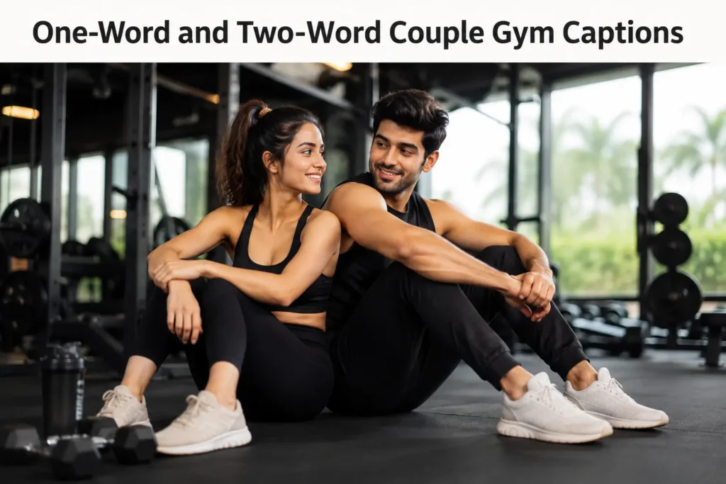 One word and two word couple gym captions One word and two word couple gym captions