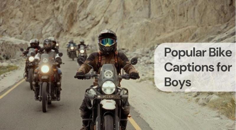 Popular bike captions for boys