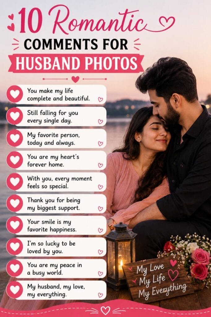 Romantic husband comments Romantic husband comments