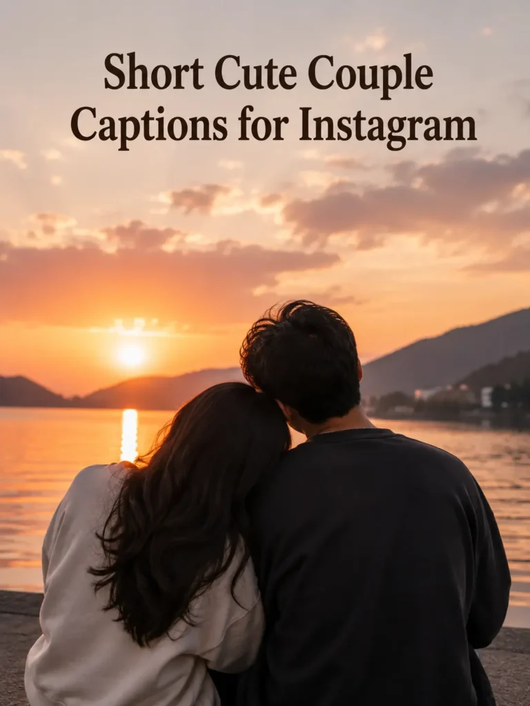 Short cute couple captions for instagram