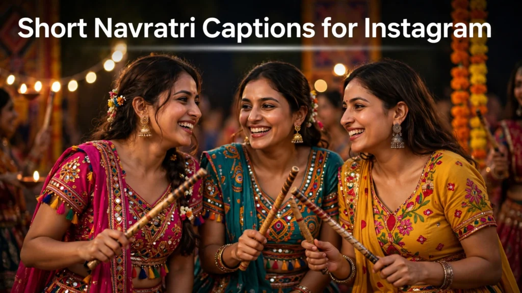Short navratri captions for instagram Short navratri captions for instagram