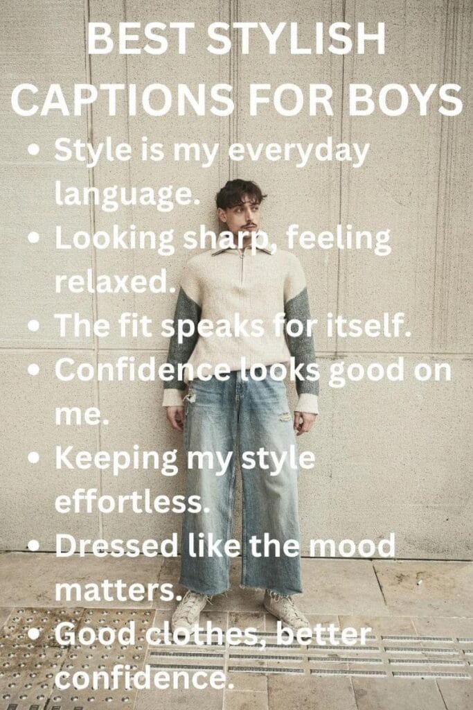 Stylish captions for boys 1 Stylish captions for boys