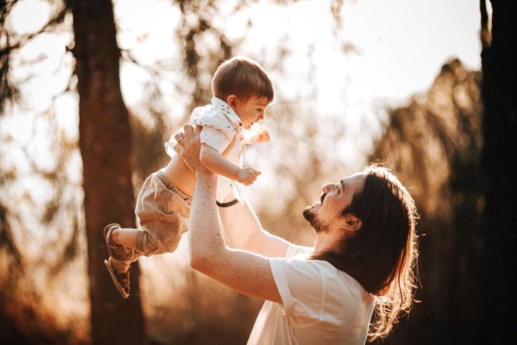 Captions for father and son