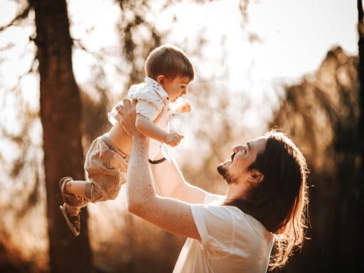 Captions for father and son