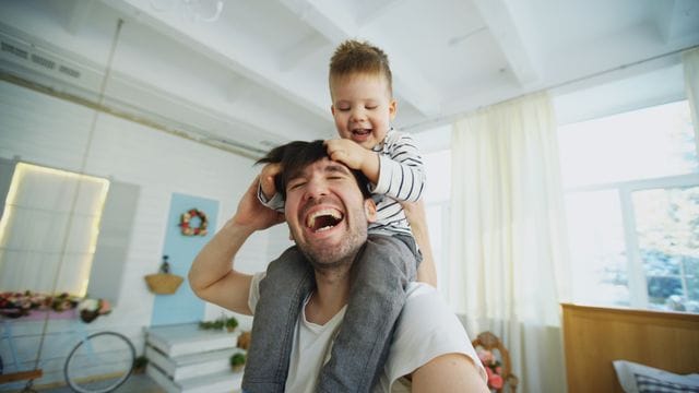 Cute and sweet father son captions