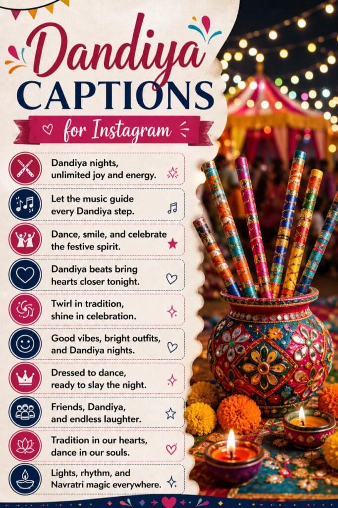 Dandiya captions instagram Dandiya captions instagram