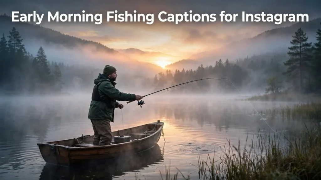 Early morning fishing captions for instagram
