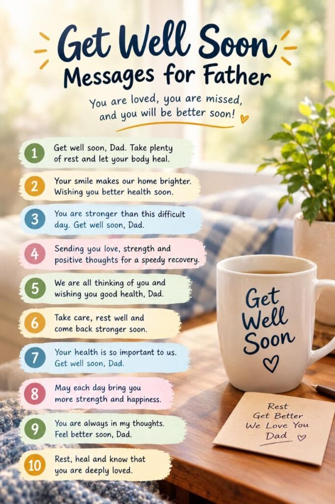 Get well soon messages to father