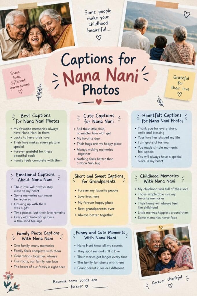 Instagram captions for nana nani Instagram captions for nana nani
