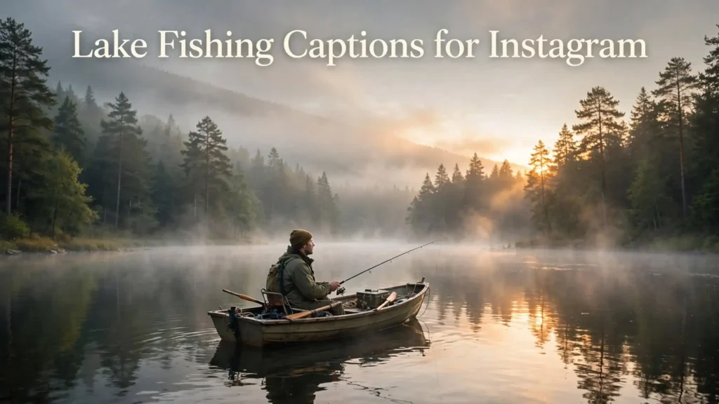Lake fishing captions for instagram