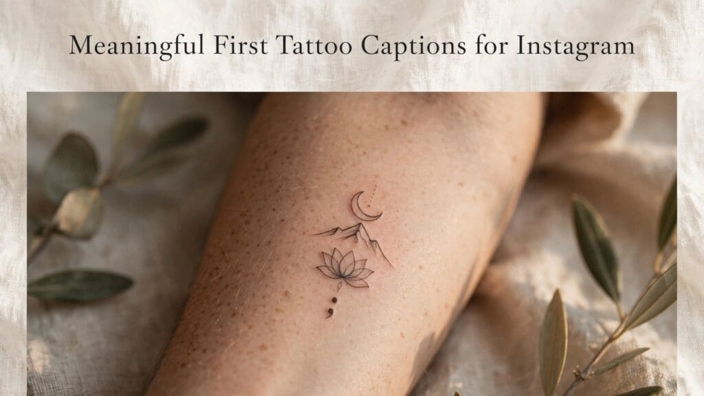 Meaningful first tattoo captions for instagram Meaningful first tattoo captions for instagram