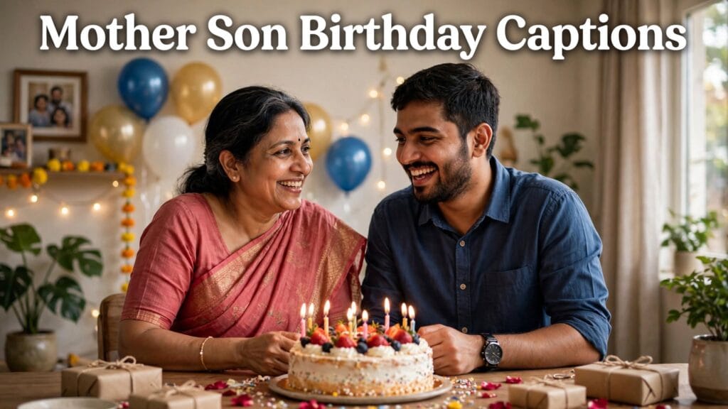 Mother son birthday captions