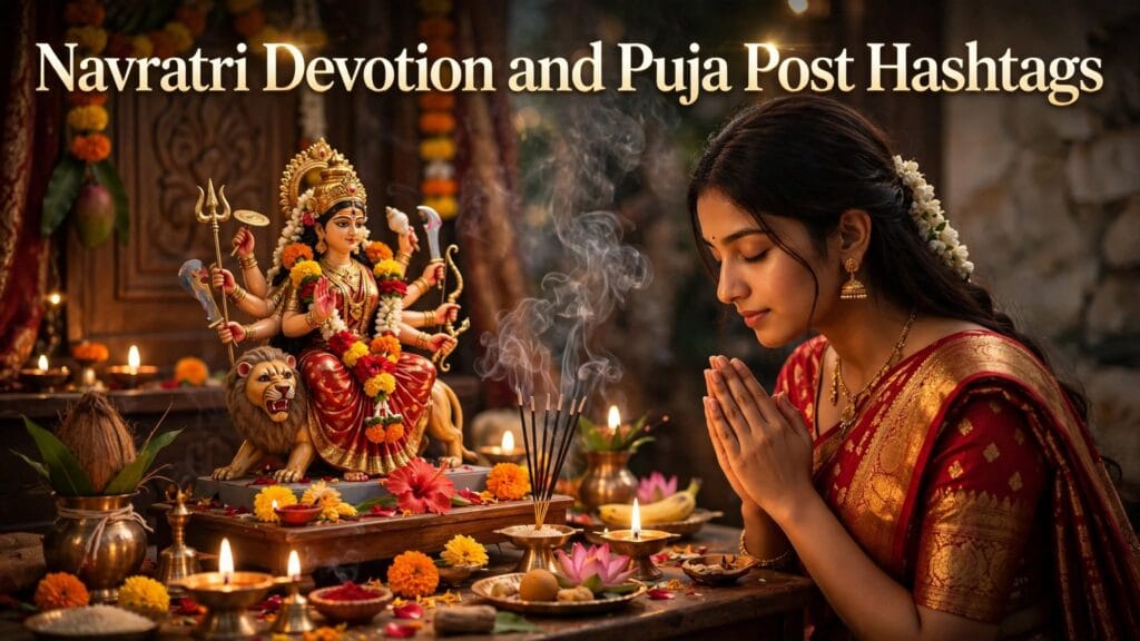Navratri devotion and puja post hashtags Navratri devotion and puja post hashtags