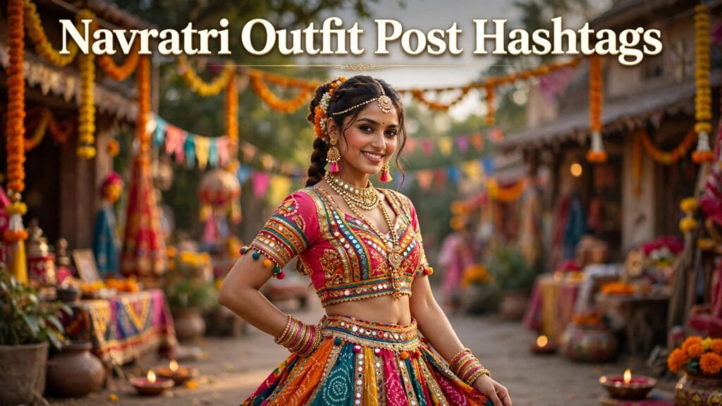 Navratri outfit post hashtags Navratri outfit post hashtags