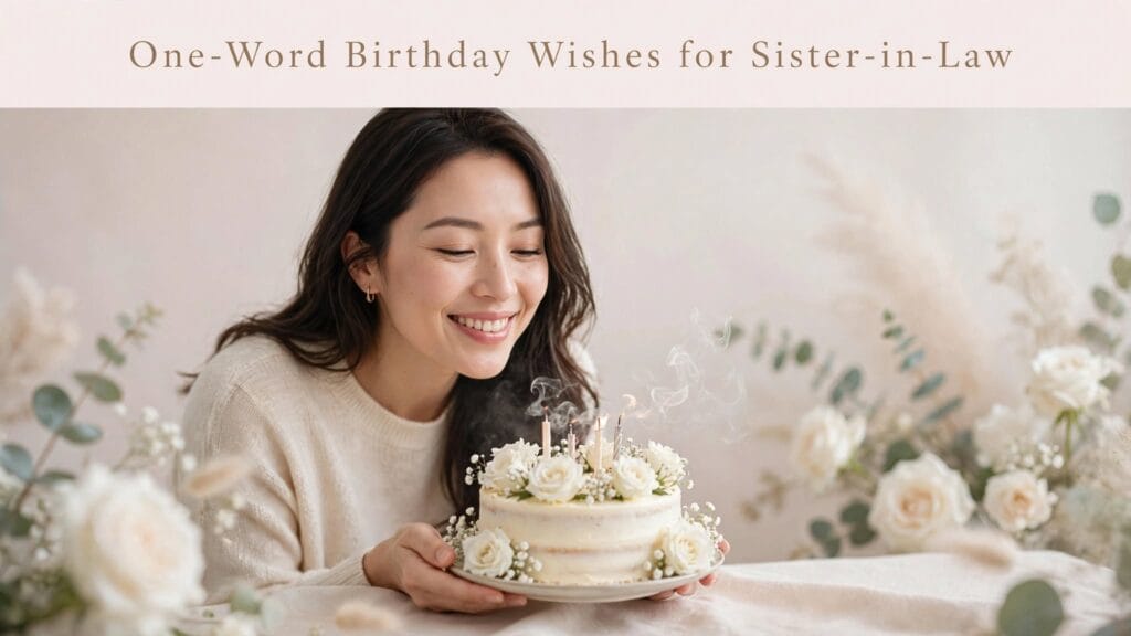 One word birthday wishes for sister in law One word birthday wishes for sister in law