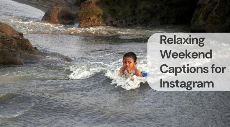 Relaxing weekend captions for instagram Relaxing weekend captions for instagram