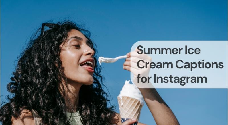 Summer ice cream captions for instagram Summer ice cream captions for instagram