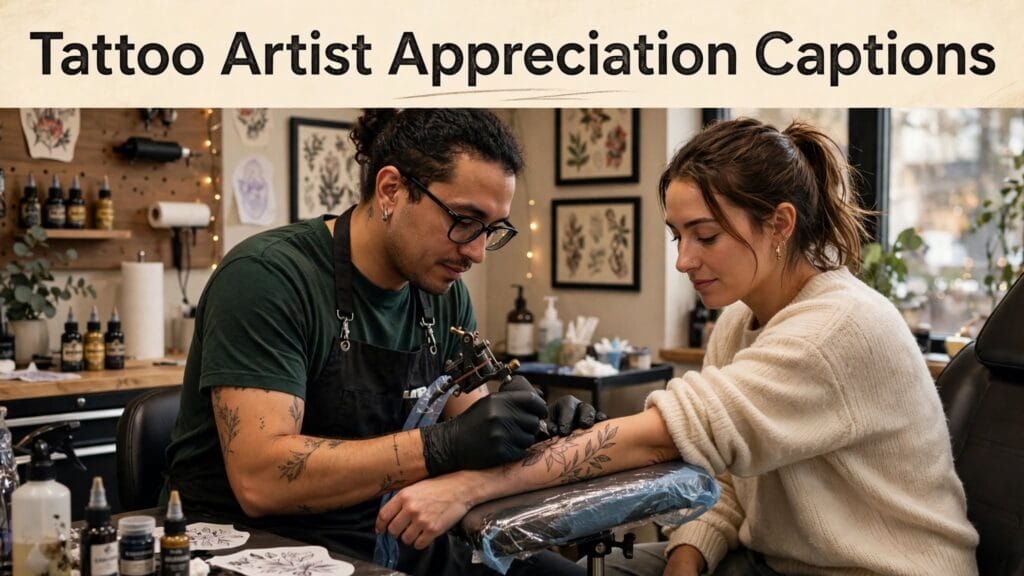 Tattoo artist appreciation captions Tattoo artist appreciation captions