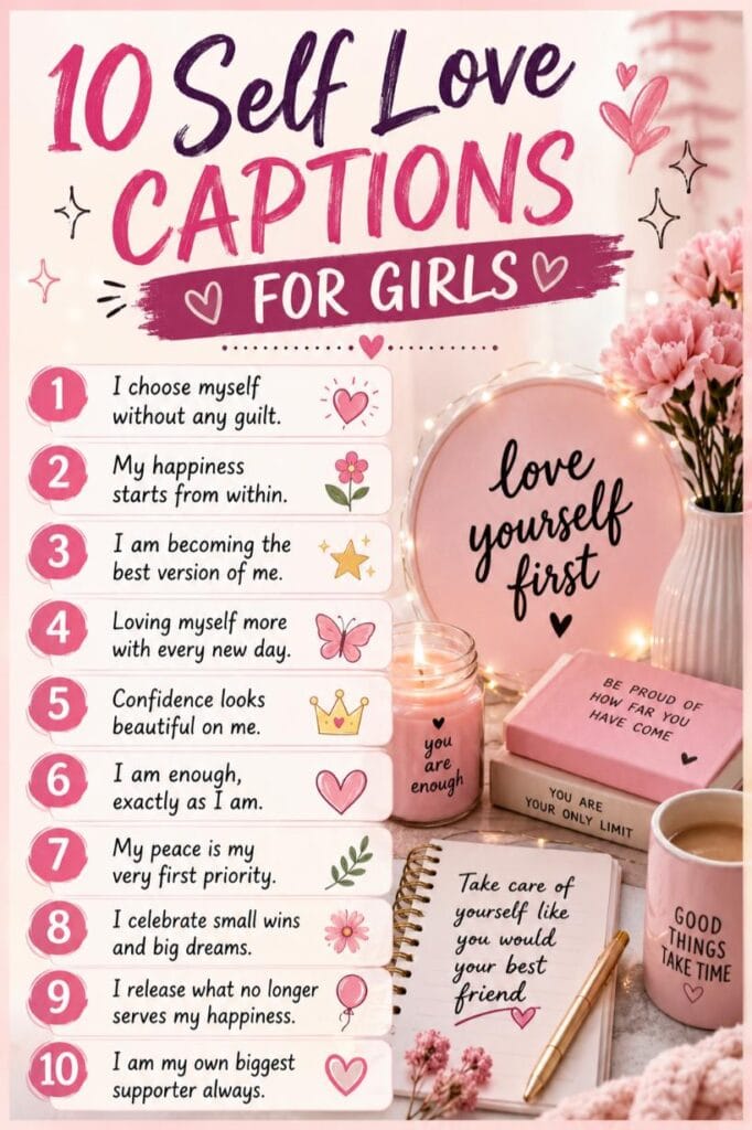 Top unique self love captions Top unique self love captions