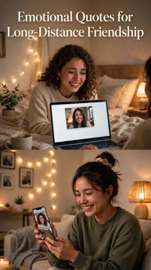 Emotional quotes for long-distance friendship