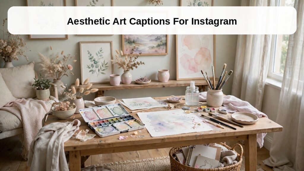 Aesthetic art captions for instagram