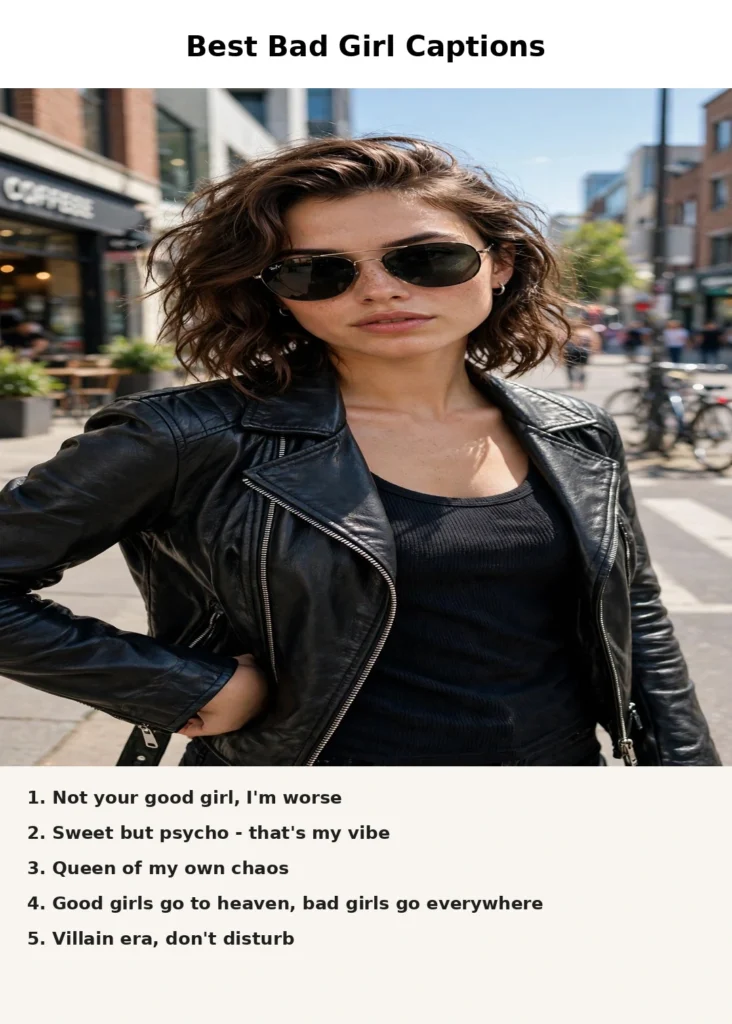 Best bad girl captions for instagram 2026