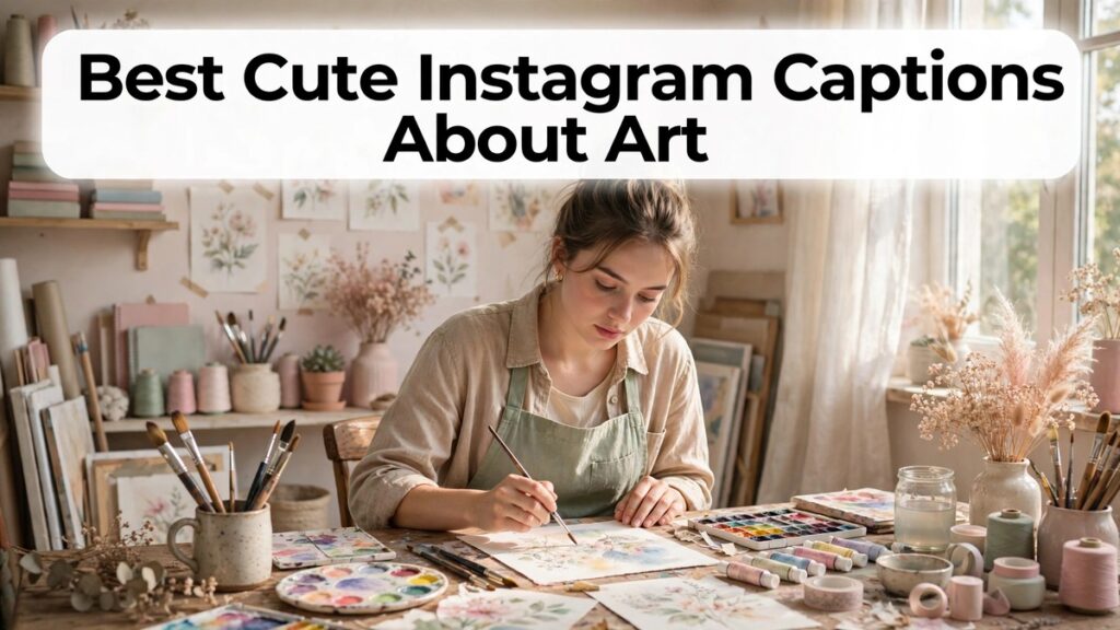 Best cute instagram captions about art 2026
