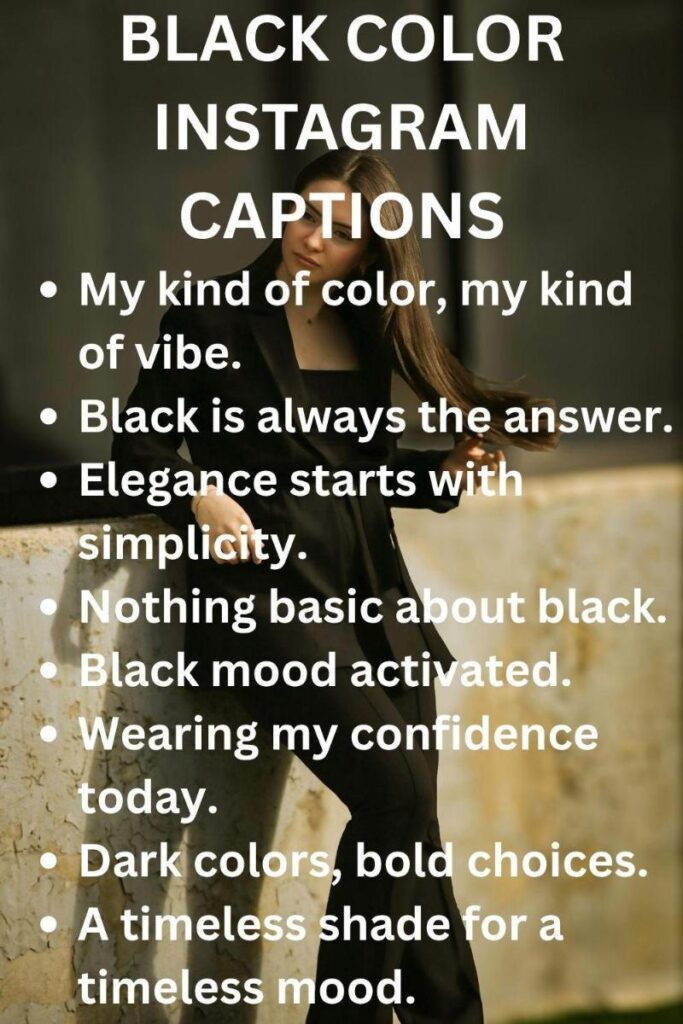 Black caption Black caption