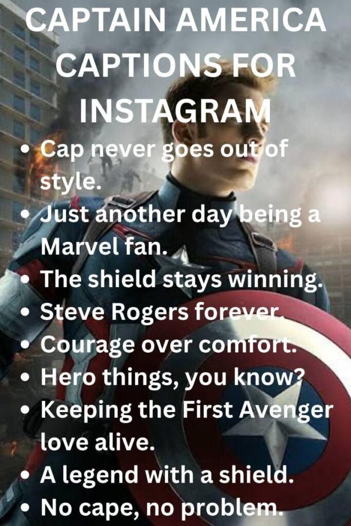 Captain america captions Captain america captions